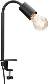 Lampada LED con clip 1xE27/4,2W/230V 2700K nera