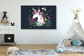 Stampa su tela – Unicorno carino