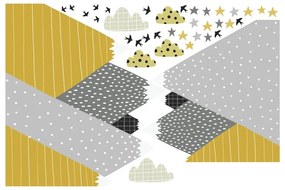 Adesivo murale Bambino gigante Adesivo montagne scandinave Henrika - Ambiance