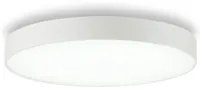 Plafoniera Moderna Halo Alluminio Bianco Led 32W 3000K Luce Calda