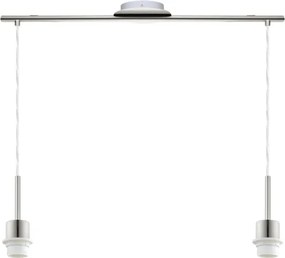 Eglo - Lampadario LED a sospensione con cavo TUNJA 2xE27/60W/230V colore crema