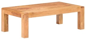 Tavolino Da Salotto 110x60x35 Cm Massello Acacia Finitura Ambra /