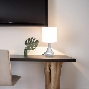 Lampade Da Tavolo 2 Pz Pulsanti Touch Bianche E14 /