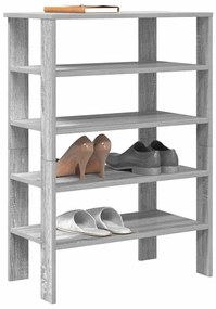 Scarpiera Grigio Sonoma 61x32x87,5 Cm İn Legno Multistrato /