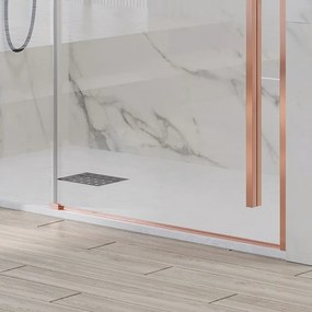 Doccia nicchia oro rosa 150cm scorrevole altezza 200cm | KSA4000G - KAMALU