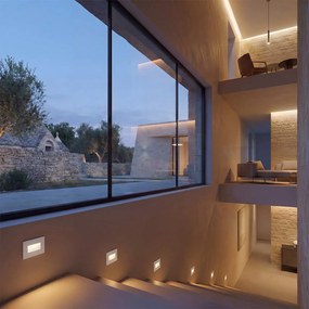 Segnapasso LED per scatola 503 3.5W IP65 Luce Asimmetrica Colore Bianco Naturale 4.200K