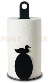 Porta rotoli da cucina duck nero