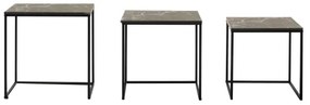SET 3x Tavolino nero