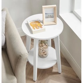 Tavolino laterale KAEL bianco