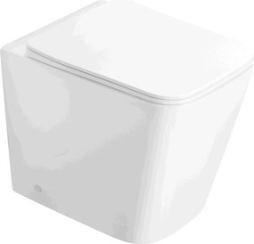 Mexen Cube WC a pavimento senza brida con sedile a chiusura rallentata slim, duroplast, bianco lucido - 32924000