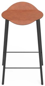 Sedia da bar marrone cognac in pelle Flamingo Bull – LIND DNA