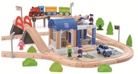 2Kids Toys - Set ferroviario Città e Villaggio, 200 pezzi