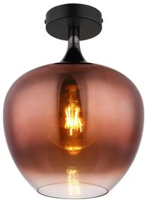 Globo 15548DG - Plafoniera MAXY 1xE27/40W/230V rame