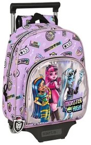 Trolley per la Scuola Monster High Best boos Lilla 28 x 34 x 10 cm