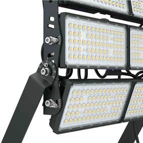 Faro Modulare LED 1.200W IP66, 167lm/W Dimmerabile DALI - INVENTRONICS Colore  Bianco Naturale 4.000K, Scegli l'angolo di illuminazione 60°, Scegli le staffe dei moduli Orientabili