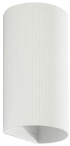 FARO 40542 - Applique SOLE 2xGU10/8W/230V bianco ondulato arrotondato