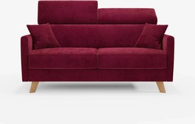 Francy divano letto con poggiatesta regolabili - 100% sfoderabile in elegante tessuto smacchiabile T30