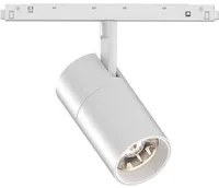 Faretto Binario Singolo On-Off Ego Alluminio Bianco 1 Luce 19W 3000K Luce Calda