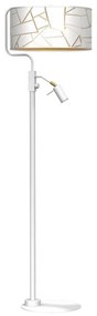 Lampada da terra ZIGGY 1xE27/40W/230V + 1xGU10/MR11/7W bianco/oro