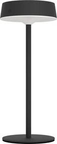 Eglo 75876-LED Lampada da tavolo dimmerabile ricaricabile a energia solare SIMERI LED/3W/5V 1800mAh IP44 nera