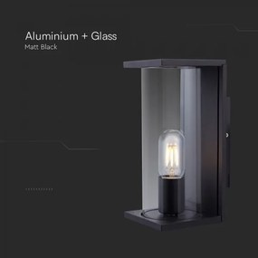 Applique da esterno 1xE27/60W/230V IP44 nera