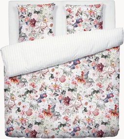 Set lenzuola in raso di cotone Fleurs Éclatantes, varie misure