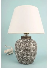 Lampada da tavolo RAMZES 1xE27/40W/230V bianca/grigia