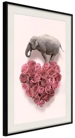 Poster  Proof of Love  Cornice Quadri Cornice nera con pass-partout, Larghezza x Altezza Home decor 40x60