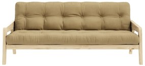 Divano letto marrone/beige 204 cm Grab - Karup Design