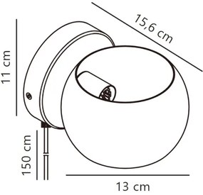 Nordlux - Faretto da parete orientabile BELIR 1xG9/5W/230V bianco