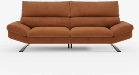 Eclipse Divano dal design moderno 2 e 3 posti con schienali traslanti - piedini alti in elegante microfibra smacchiabile T11