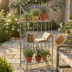 FLAVIENNE - scaffale 3 piani stile provenzale in ferro verniciato