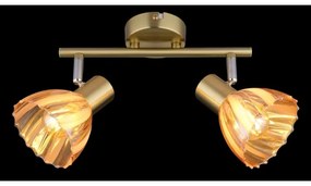 Globo 54315M-2 - Faretto ZACHERY 2xE14/40W/230V oro