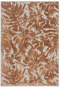 Tappeto Mayfair in viscosa marrone rossiccio, L 230 x L 160 cm