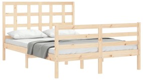 Giroletto con testiera 140x190 cm in legno massello