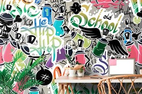 Carta da parati – Street art con elementi allegri