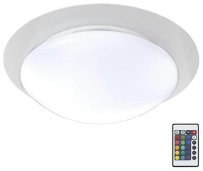 B.K.Licht BKL1025 - Plafoniera LED da bagno RGB LED/12W/230V IP44 + telecomando