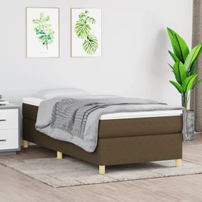 Giroletto Senza Materasso Marrone Scuro 80x200 Cm Tessuto /