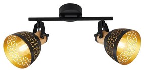 Prezent 27523 - Faretto MESCALA 2xE14/40W/230V nero