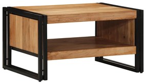 Tavolino Da Salotto 70x50x38 Cm Legno Massello Di Acacia /