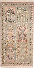 Cashmere Silk Tappeto orientale 80 x 160 (Indian) Annodato A Mano