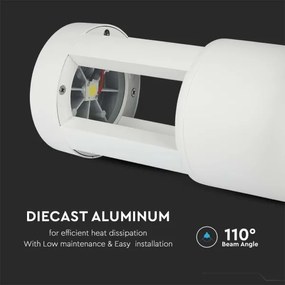 LED Lampada da esterno LED/10W/230V 25cm 6400K IP65 bianco