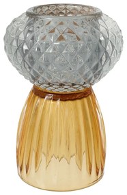 Candeliere in vetro grigio-marrone - Green Gate