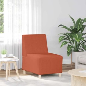 Divano Sedia Rosso Arancione 55 Cm Tessuto Di Velluto A Coste /