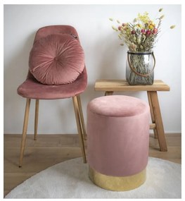 Pouf rosa , ø 34 cm Gamby - House Nordic