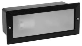 Segnapasso da Incasso IP44 Nero con Base E27 Colore del corpo Nero