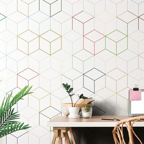 Carta da parati – Cubi colorati