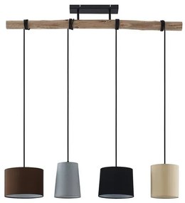 Amilia 4 Lampada a Sospensione Black/Grey/Beige - Lindby