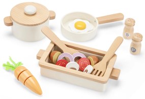 Set di stoviglie in legno