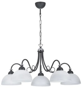 Jupiter 1491 - Lampadario a sospensione con catena SAGA 5xE27/60W/230V